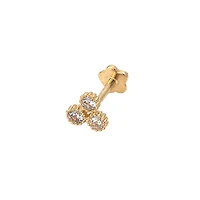 Zirconia Trio Single Cartilage Earring
