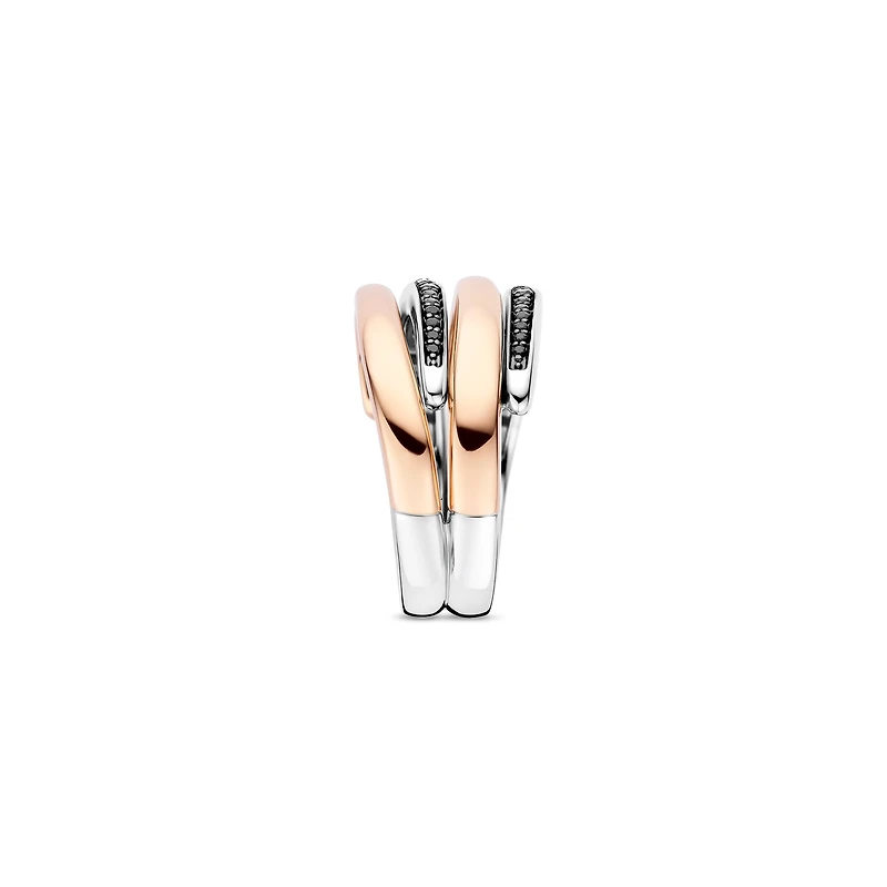 Modern Curve Rose Ring