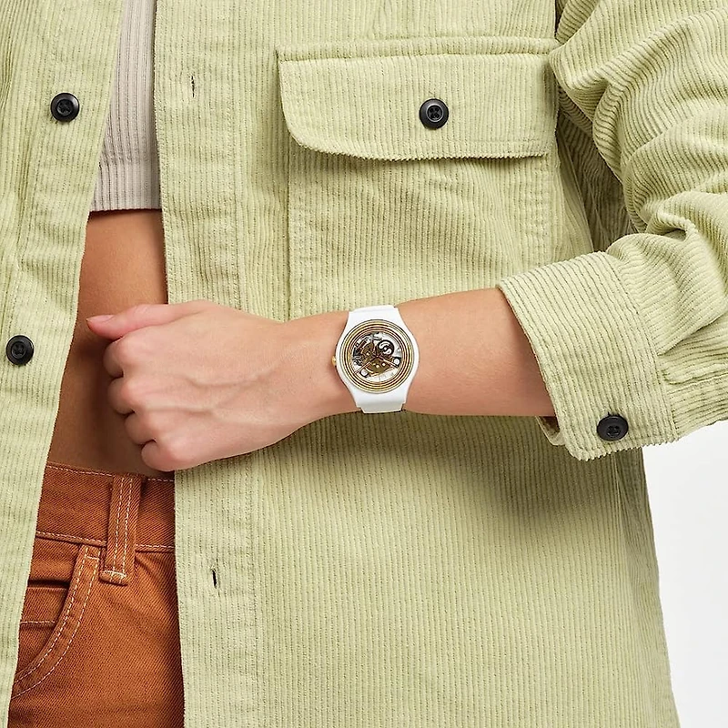 Golden Rings White