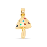 Mushroom Colorful Zirconias Pendant