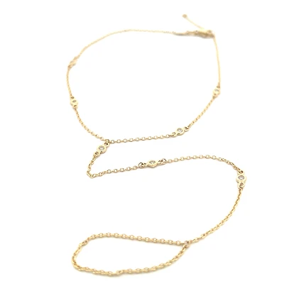 Zirconia Seven Stones Foot Chain