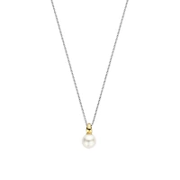 Cosmic Pearl Golden Necklace