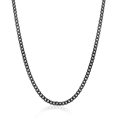 Black Steel 3.3MM Curb Chain