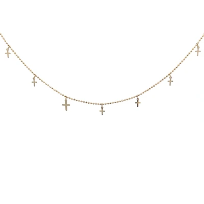 Multi Cross Dangles Necklace