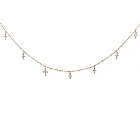 Multi Cross Dangles Necklace