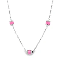 Hollywood Boulevard Necklace with Pink Stones