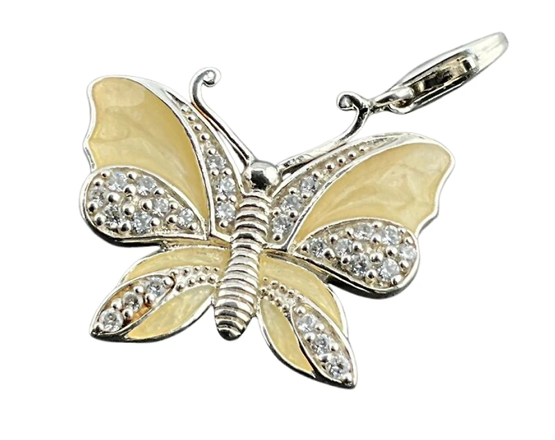 Yellow Butterfly Charm