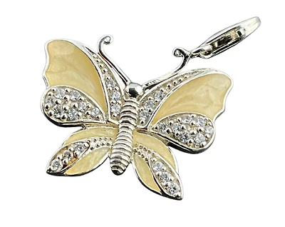 Yellow Butterfly Charm