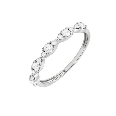 Marquise Illusion .33CT Diamond Ring 14KW