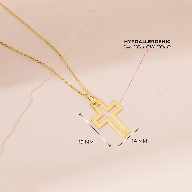Open Cross Kids Necklace