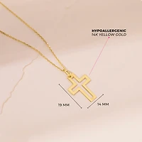 Open Cross Kids Necklace