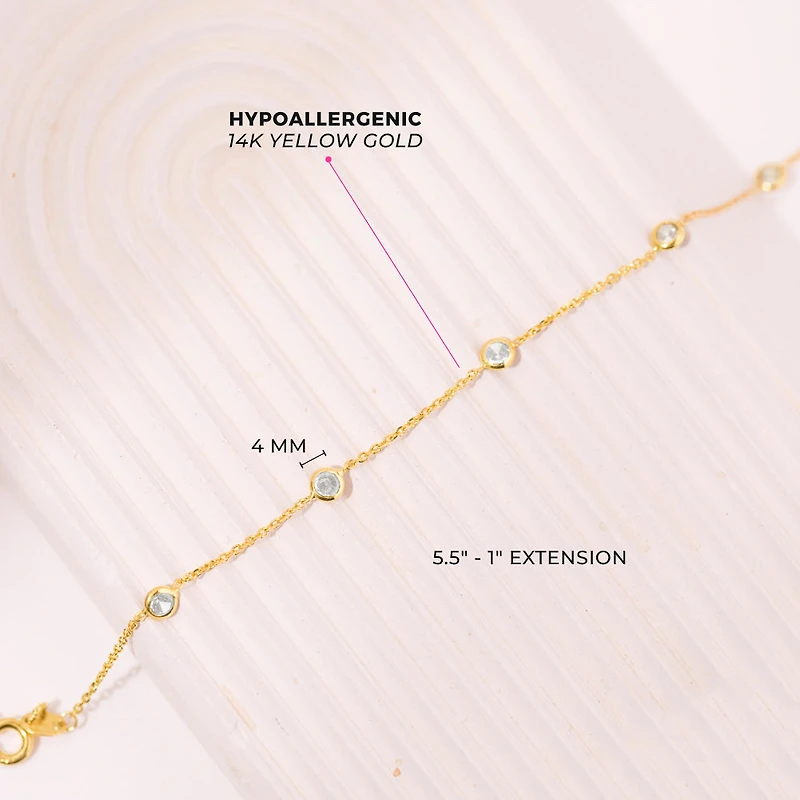 Kids Zirconia by the Yard Bracelet