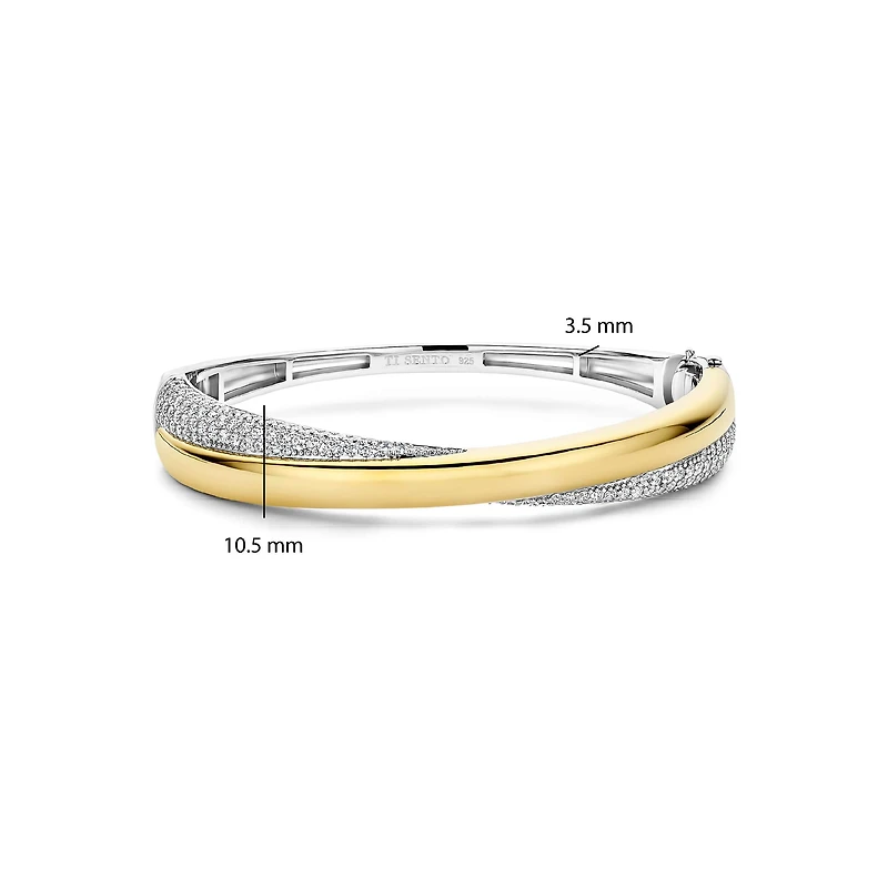 Bold Curve Bangle Bracelet