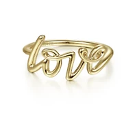 My Love Script Ring