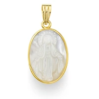 Virgen Milagrosa Mother Pearl 20MM Pendant