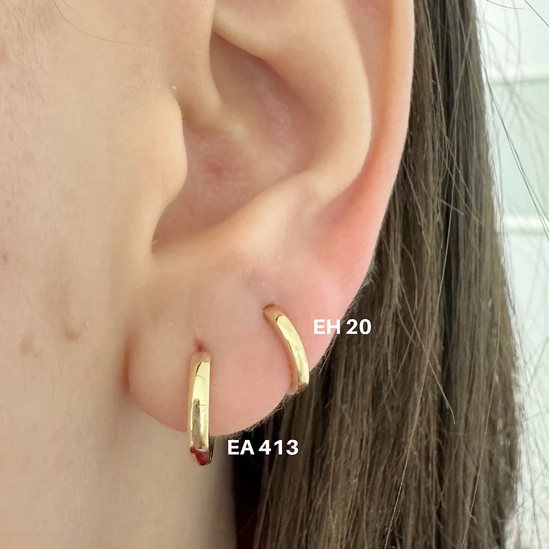 12MM Reversible Huggie Earrings