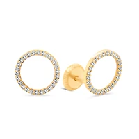Oh! Circle Outline Stud Earrings