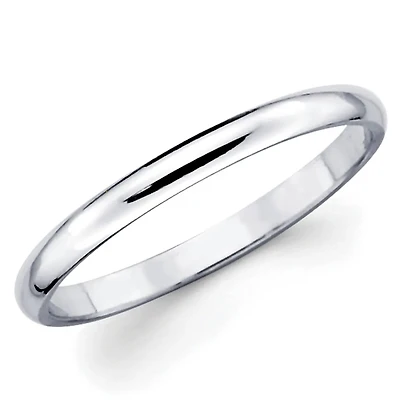 2MM Comfort Fit Wedding Band 14KW