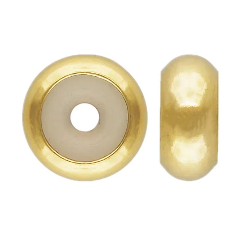 14K Yellow Gold and Silicone Spacer