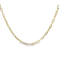 Paperclip Hollow 8X3.5MM Chain - 16 inches