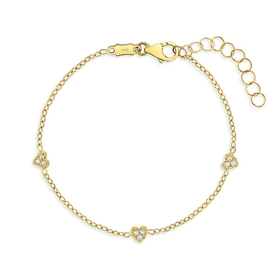 Kids Shining Hearts Bracelet
