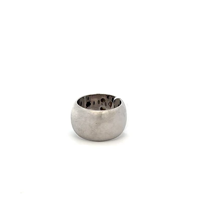 Rhodium Plated Silver Ring (Size 7)