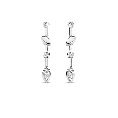 Demure Silver Earrings