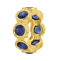 Blue Sapphire Rondelle Pendant