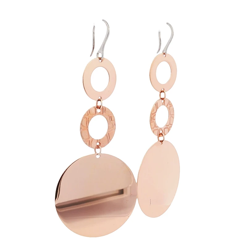 Triple Circle Dangle Earrings
