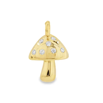 Diamond Mushroom 21MM Pendant