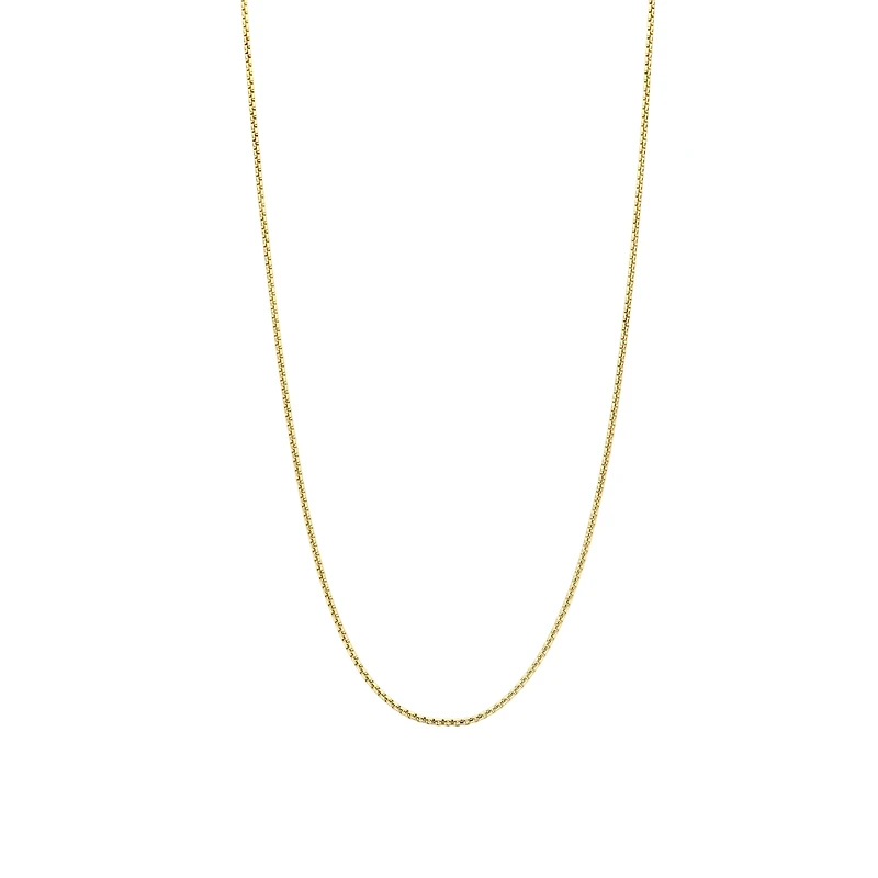 Round Box 2MM Golden Chain