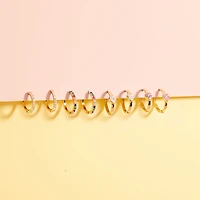 Kids 11MM Zirconia Huggie Earrings