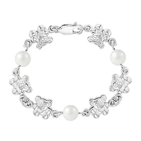Kids Bear and Pearl Bracelet