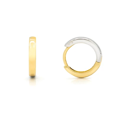 12MM Reversible Huggie Earrings