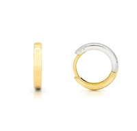 12MM Reversible Huggie Earrings