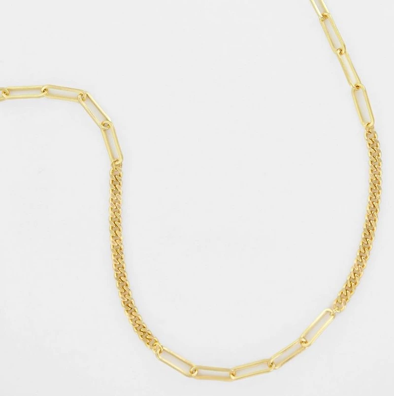 Paperclip and Curb Multi-way Chain