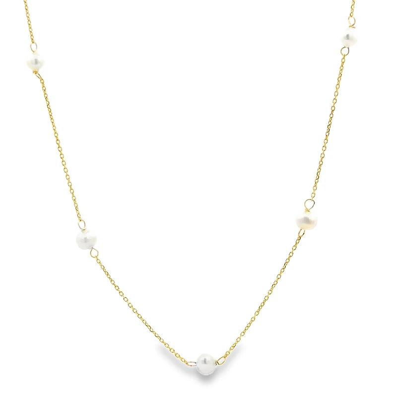3.5MM Freshwater Pearls Stations - 16 inches