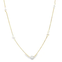 3.5MM Freshwater Pearls Stations - 16 inches
