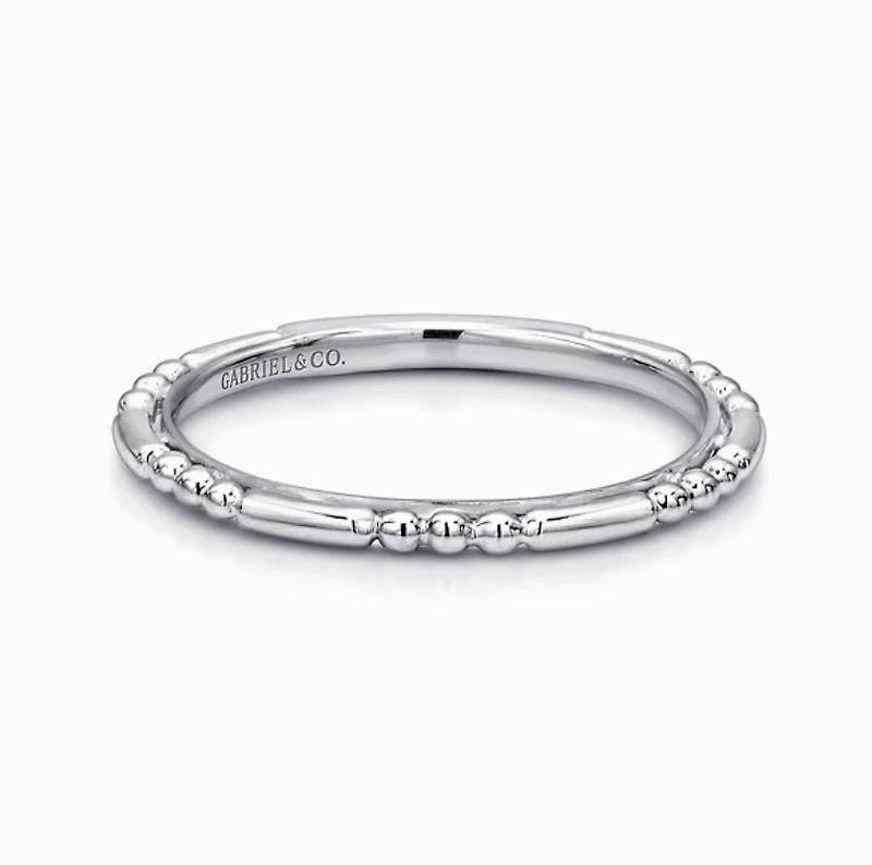 14K White Gold Sculptured Ring