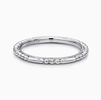 14K White Gold Sculptured Ring