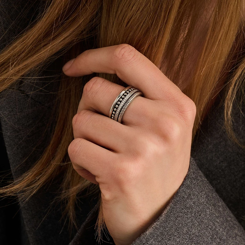 Pretty Patterns Four Layers Ring