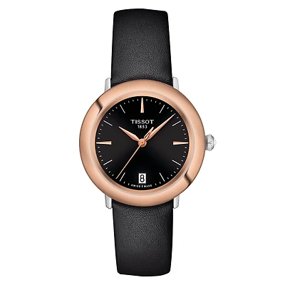 Glendora Rose/Black 33MM Watch
