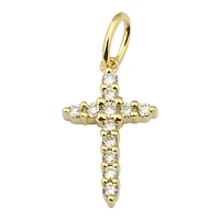 Perfect Diamond Cross Pendant 12.5MM