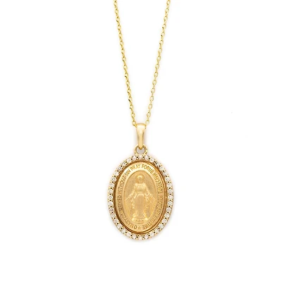Milagrosa Diamond Halo Necklace
