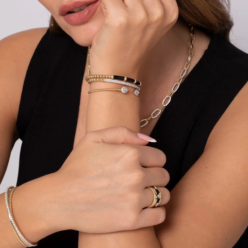 Pear Shape Diamond Open Bujukan Bracelet
