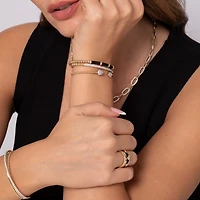 Pear Shape Diamond Open Bujukan Bracelet