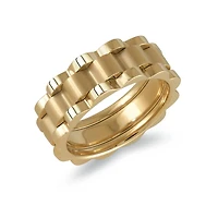 R-lex Gold Steel 8MM Ring