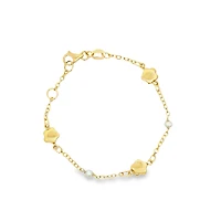 Flowers and Pearls Baby Bracelet