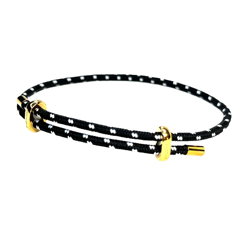 Marine Cord Slider Steel Bracelet