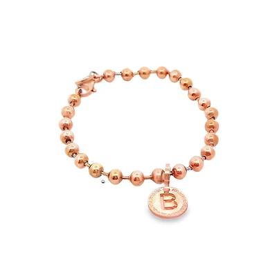 Rose Gold Plated Initial Letter B